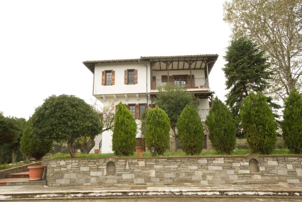 テッサロニキ Traditional Macedonian Mansion In Peraiaヴィラ エクステリア 写真